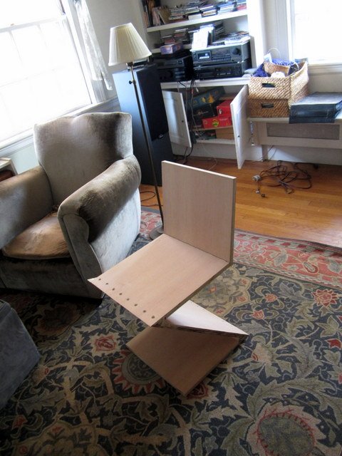 the first chair assembled dry