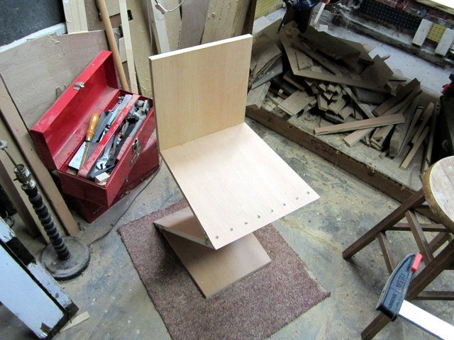 fully assembled and glued, but still unfinished
